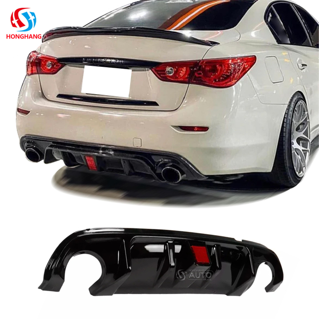 인피니티 Q50 2014 2015 2016 2017용 자동차 후면 범퍼 립 디퓨저